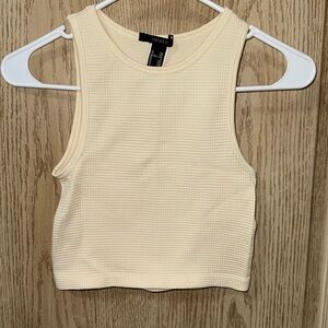 Cream forever 21 tank top